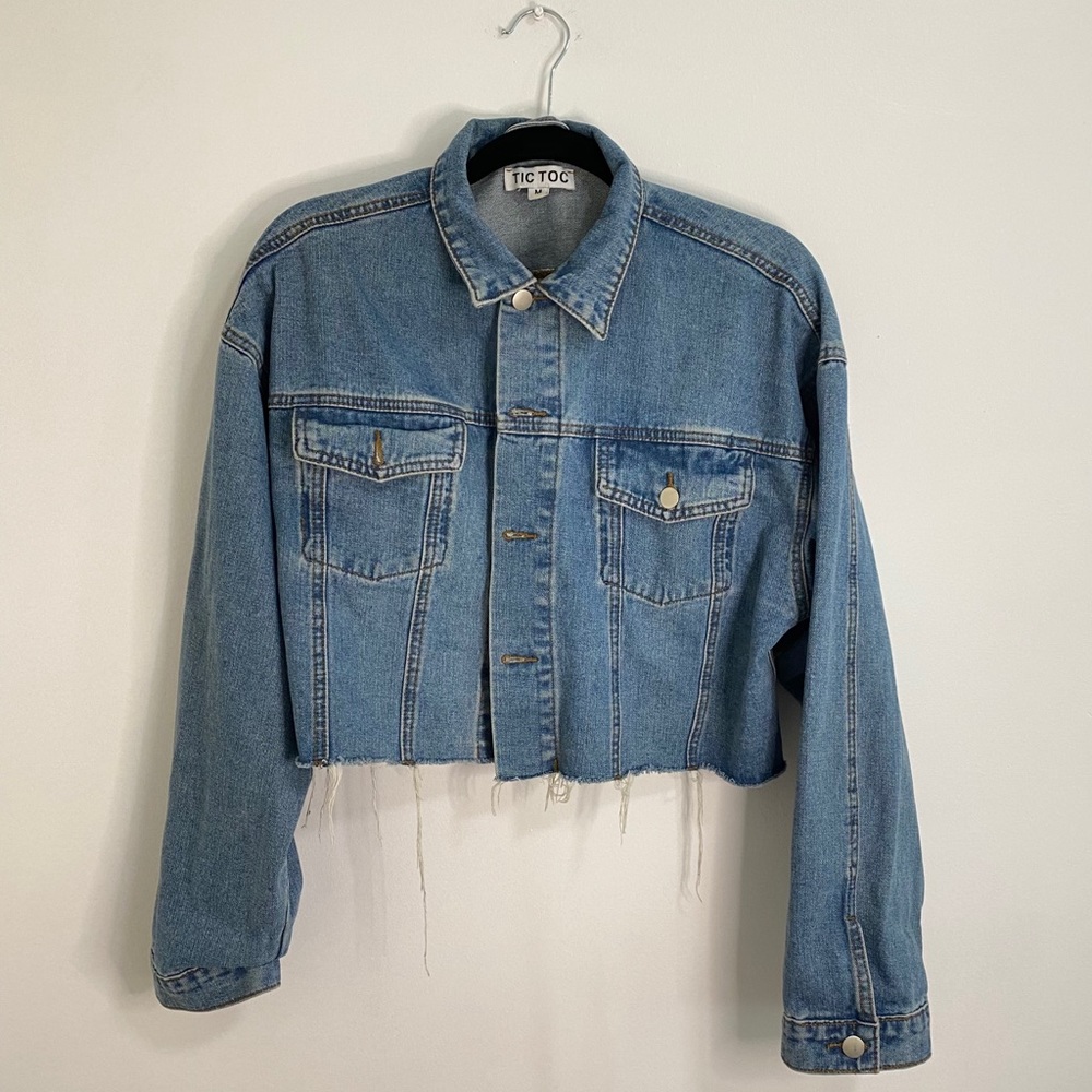 CROPPED DENIM JACKET